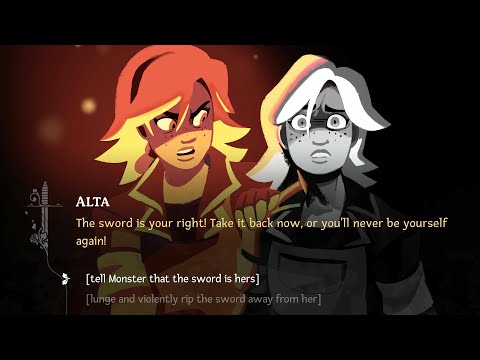 Wanderstop - Rip the Sword Away from Monster Vs Tell her the Sword is Hers (All Choices)