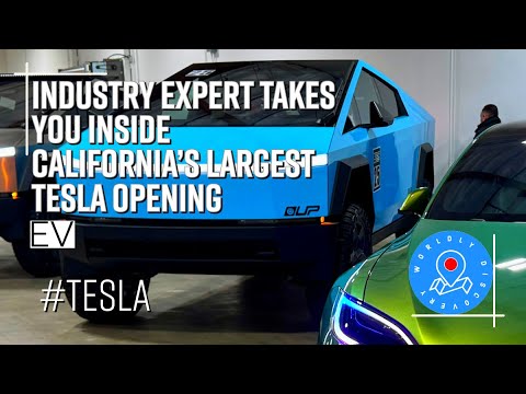 Industry Expert Takes You Inside California’s Largest Tesla Opening In  California-Cybertruck Event