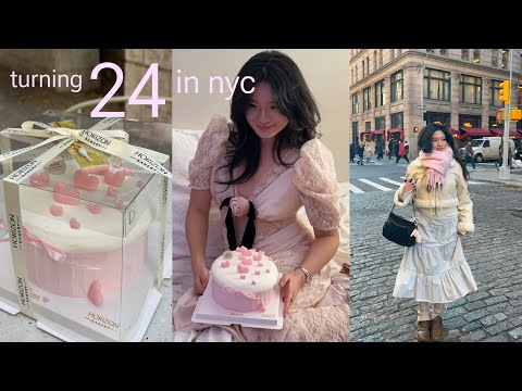 turning 24 in nyc ❀。• | my thoughts on growing up, cutest cake shop, shopping in soho, sanrio store