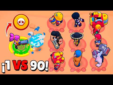 😬 90 BRAWLERS VS LA ULTI DE SHELLY ¿QUIENES SON CAPACES DE SOBREVIVIR Y GANARLE?