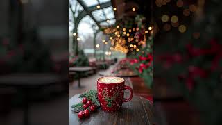 Snowy Day Jazz Café Music ☕ #jazz #christmasmusic  #jazzmusic #shorts