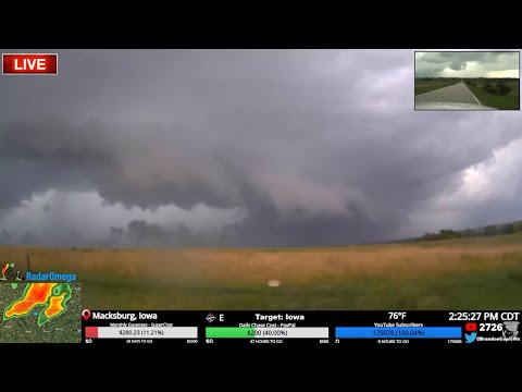 Iowa Storm Chase - Live Stream Archive