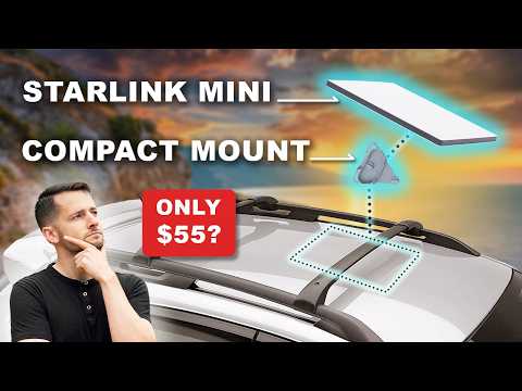 Starlink Mini Roof Rack Mount *OFFICIAL* at HIGHWAY SPEED