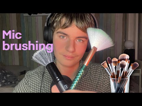 ASMR | mic brushing with all my brushes🖌️ 3D audio (Vlaams)