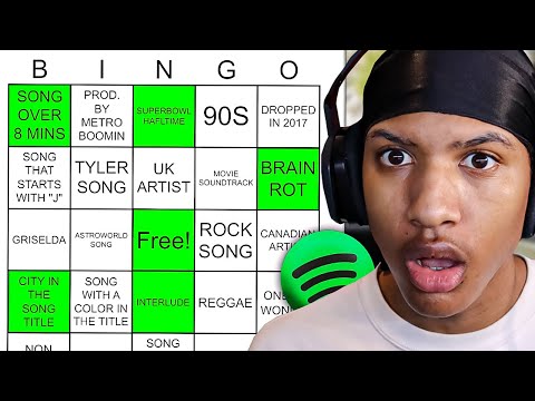 I Played Spotify BINGO!