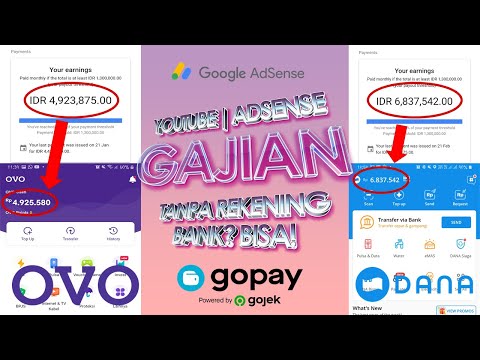 Cara Cepat Cairkan Adsense Tanpa Rekening via GoPay OVO Dana