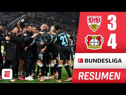 REMONTADA ÉPICA Bayer Leverkusen lo dio vuelta y le robó el triunfo al Stuttgart 4-3 | Bundesliga