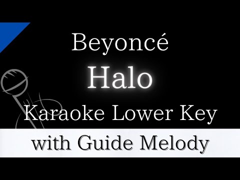 【Karaoke Instrumental】Halo / Beyoncé【Lower Key】【With Guide Meolody】　