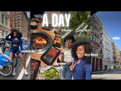 Daily vlog | In NYC With A Friend, Eating Out, Shooting Instagram Pics + More!