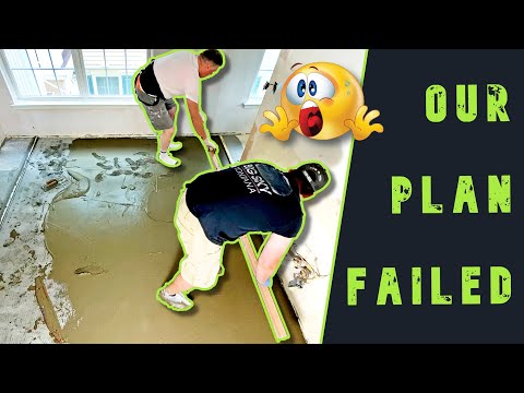 FLOOR LEVELING NIGHTMARE & YES WE ARE WEARING 🧦😂