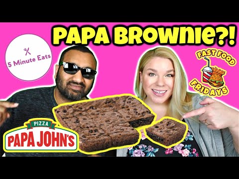 Papa John's Double Chocolate Chip Brownie Review