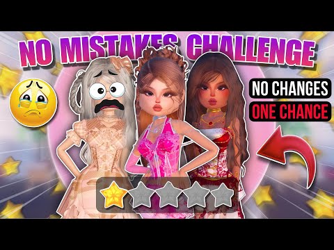 CANT Make *ANY MISTAKES* In Dress To Impress!! (No Mistakes Challenge)