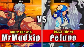 GGST | MrMudkip (Chipp) VS Peluna (Dizzy) | Guilty Gear Strive High level gameplay