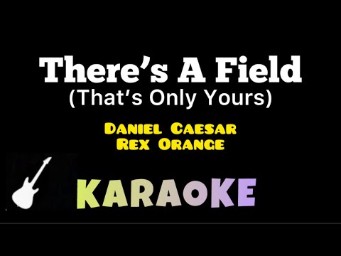 Daniel Caesar & Rex Orange County | THERE’S A FIELD (That’s Only Yours) Karaoke Guitar Instrumental