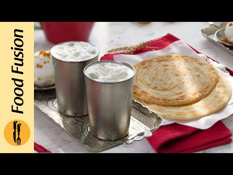 Creamy Lassi with Lachha Paratha Ramadan Special Recipe by Food Fusion