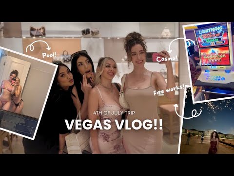 WE WENT TO VEGAS FOR 4th OF JULY! | Vegas vlog, casino, fireworks, roadtrip