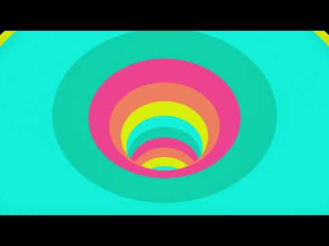 1H long relaxing satisfying Screensaver of colorful tunnel funnel Video Loop no sound, no music