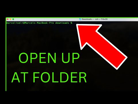 How to Open Up Terminal at Specific Folder Location