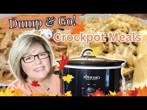 4 UNBELIEVABLE DUMP & GO CROCKPOT MEALS | COZY FALL SLOW COOKER RECIPES SO EASY ANYONE CAN MAKE