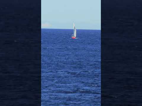 Sailboat off the coast of Vancouver Island