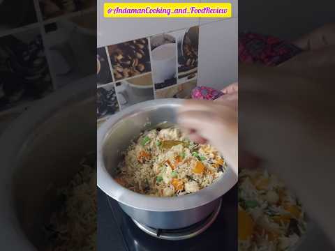 Vegetable Pulao (White) #asmrsounds #cooking #youtuber #youtube #youtubeshorts #shorts #shortvideo