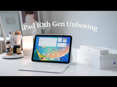 iPad 10th Gen Unboxing (Blue) + Accessories | Apple Pencil, Magic Keyboard Folio, Paperlike