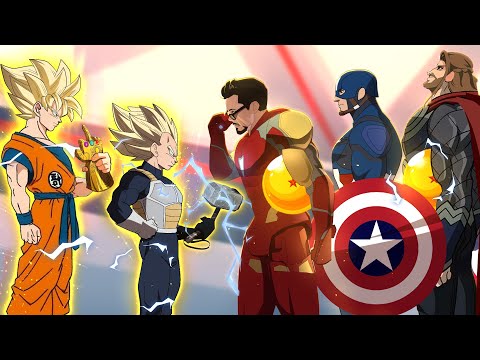 Dragon Ball Z VS Marvel Avengers in EPIC Crossover Battle!