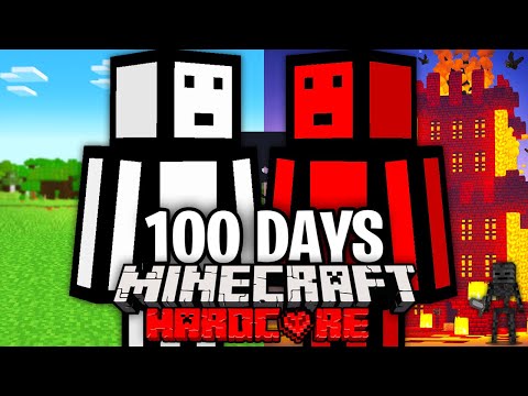 100 Days with my EVIL CLONE in Minecraft Hardcore!