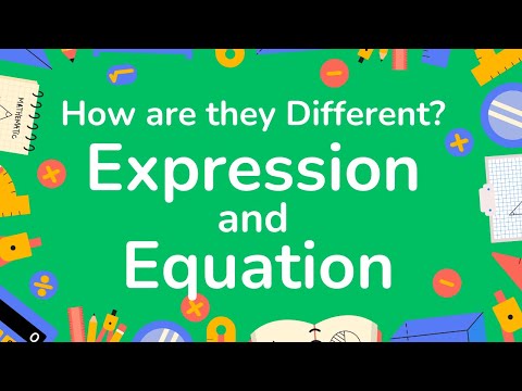 Expression vs Equation in Math- How are they Different