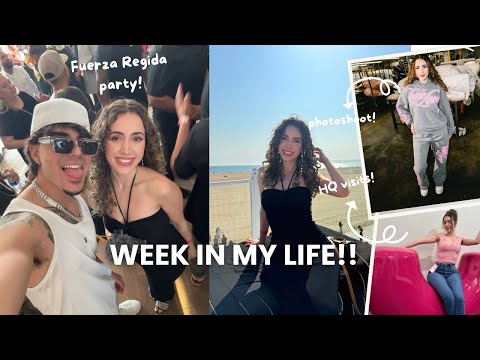 Week in my life: FUERZA REGIDA BEACH PARTY, Pilates, photoshoot, etc!