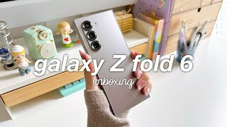 Samsung Galaxy Z Fold 6 aesthetic unboxing + accessories, S Pen | iPhone 16 Pro camera comparison