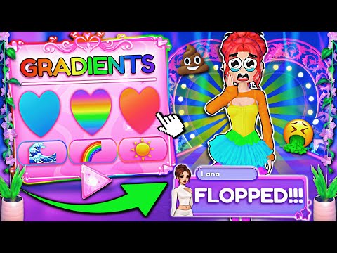 Doing The GRADIENT *HACK* Challenge But I FLOPPED So BAD At It... | ROBLOX Dress to Impress