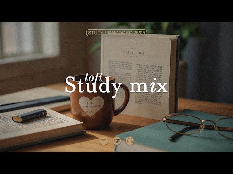 lofi study mix ★︎ study mix ★︎ pomodoro 25/05 ★︎ 4 x 25 min