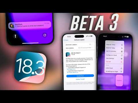 iOS 18.3 beta 3 - Finally there are some new features 👀