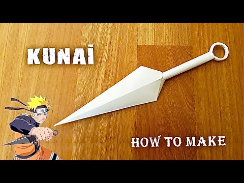 MAKING KUNAI FROM PAPER (How To Make a Paper Kunai) Naruto Kunai