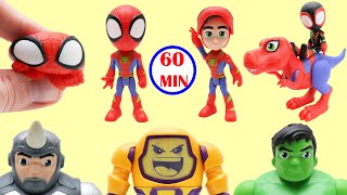 Spidey And His Amazing Friends Ultimate Adventures | 1 Hour Of Superhero Toy Videos For Kids