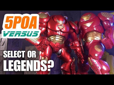 WHICH HULKBUSTER IS BEST? Marvel Select vs Marvel Legends Iron Man Action Figure Review