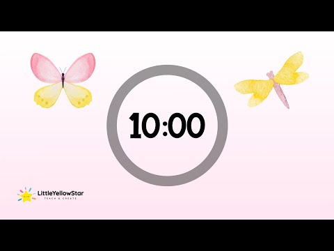 Calming Spring Timer For Kids - 10 Minutes Countdown Timer For Kids With Music | Classroom Timer