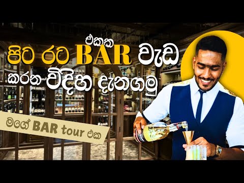 Inside an International Bar: විදේශ බාර් එකක වැඩ කරන හැටි | Working Abroad as a Bartender