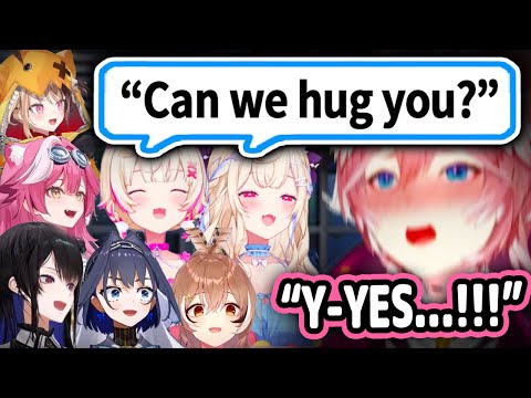 Lui's Reaction To Hugging FuwaMoco IRL and Meeting Other HoloEN and ID Members At 6th Fes【Hololive】