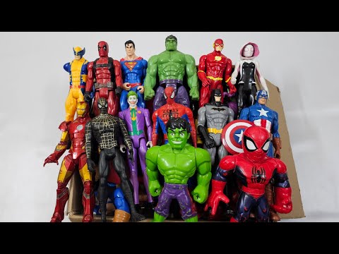 IRONMAN VS THANOS VS CAPTAIN AMERICA VS HULK VS VENOM VS SPIDERMAN SUPERHERO AVENGERS UNBOXING