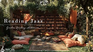 Spring Reading Nook Jazz | Smooth Jazz Music & Coffee Garden With Fireplace By The Forest To Study