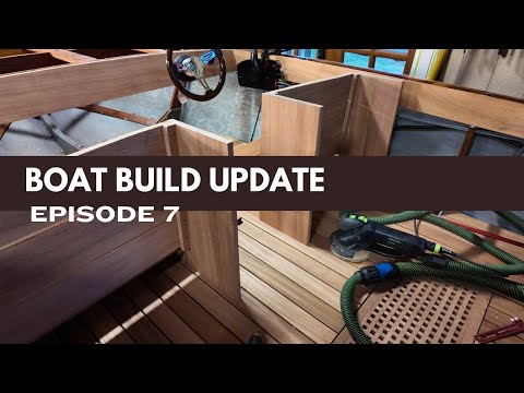 Burning and building the boat seats!  Episode 7