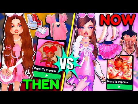 THEN VS NOW Of The VALENTINES Day UPDATE In DRESS TO IMPRESS... This is CRAZY! | ROBLOX