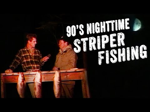 90s Nighttime Striper Fishing on Lake Cumberland 🎣