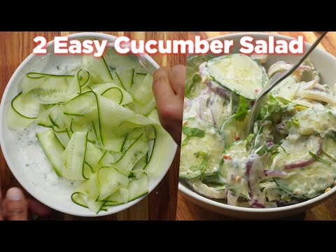 2 Yummy Cucumber Salad Recipes