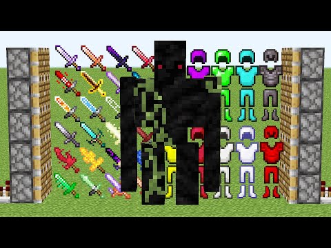 x60 dark golems and all swords and minecraft armors combined