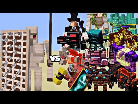 Minecraft Powerful Beasts vs 5X Thorn Shield Golems – Epic Battle!