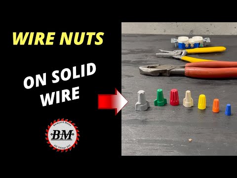 How to use a Wire Nut | to connect solid wire #shorts