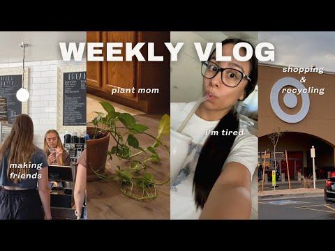 WEEKLY VLOG | plant mom, donating clothes, no mom friends, recycling